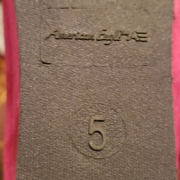 American Eagle Fuchsia Slip On Platform Wedge Heels - Picture 5 of 7